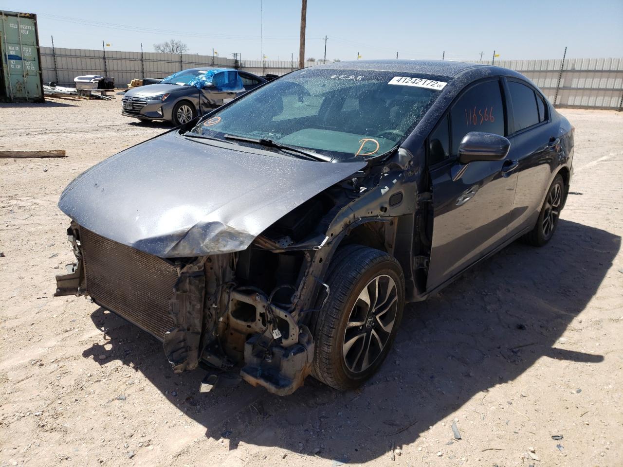 Photo 2 from auction – 2014 HONDA CIVIC EX with VIN 19XFB2F81EE000648