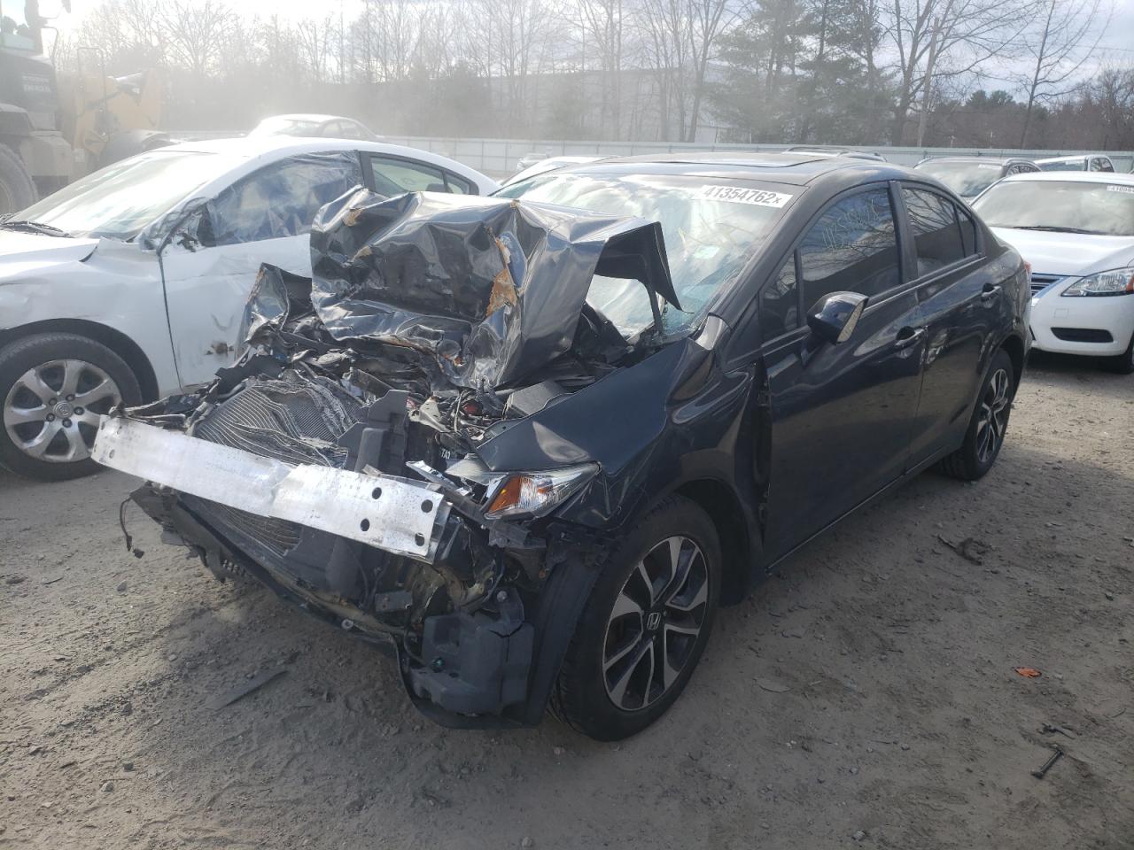 Photo 2 from auction – 2013 HONDA CIVIC EXL with VIN 2HGFB2F91DH550753