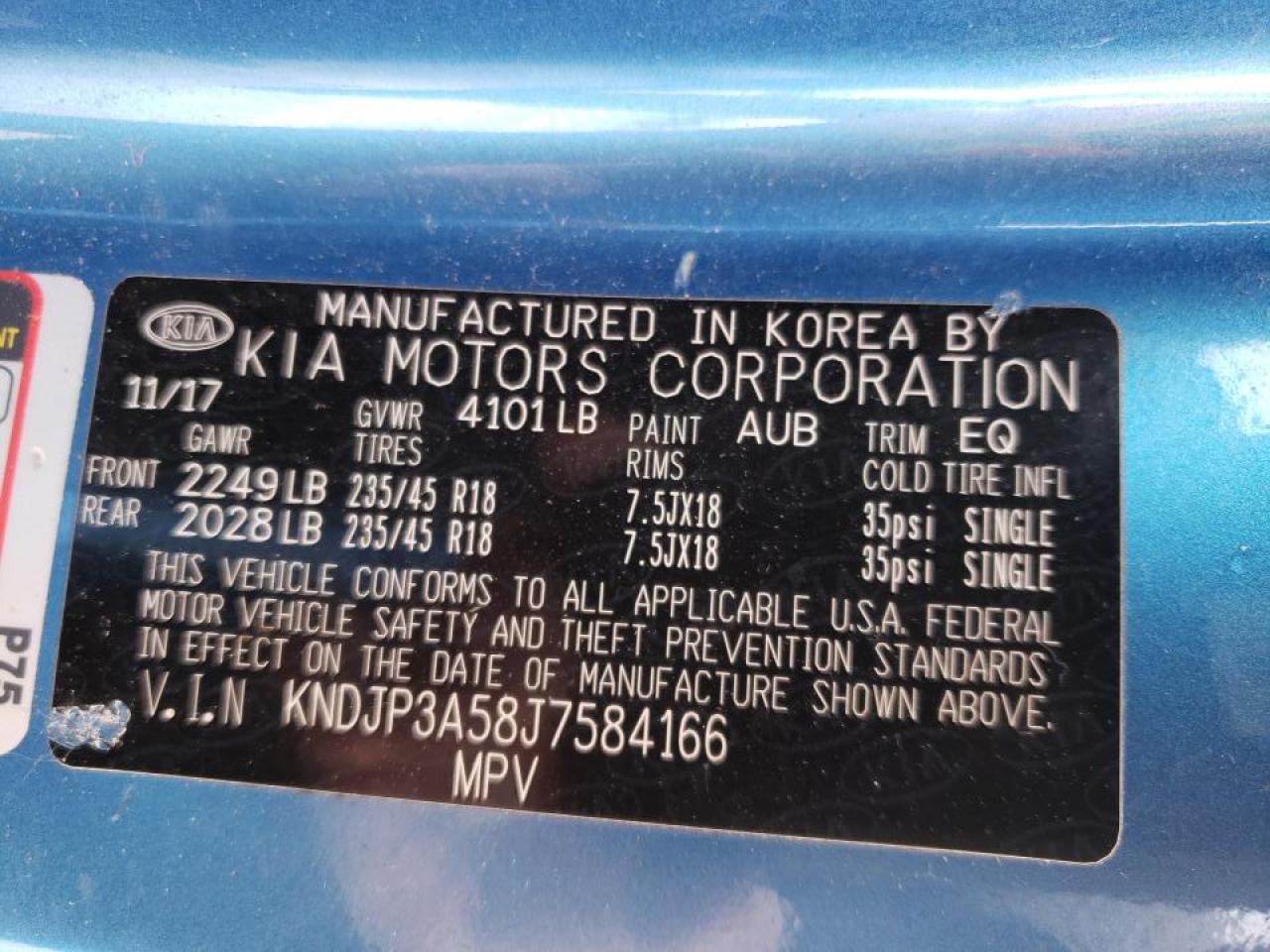 Photo 10 from auction – 2018 KIA SOUL + with VIN KNDJP3A58J7584166