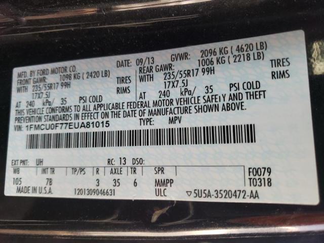 Photo 10 from auction – 2014 FORD ESCAPE S with VIN 1FMCU0F77EUA81015