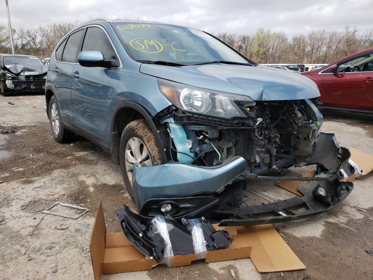 HONDA CR-V EXL 2014 with VIN 2HKRM4H72EH618077 - Photo from auction