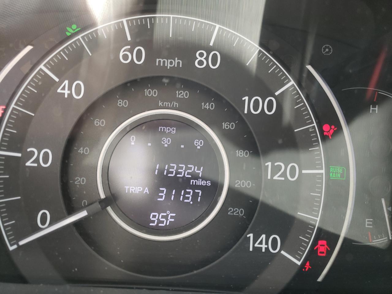 Photo 8 from auction – 2014 HONDA CR-V LX with VIN 2HKRM3H3XEH501693