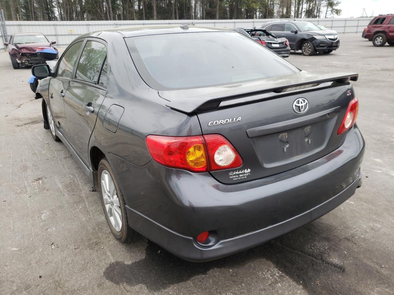 Photo 3 from auction – 2009 TOYOTA COROLLA BA with VIN 2T1BU40E79C114628