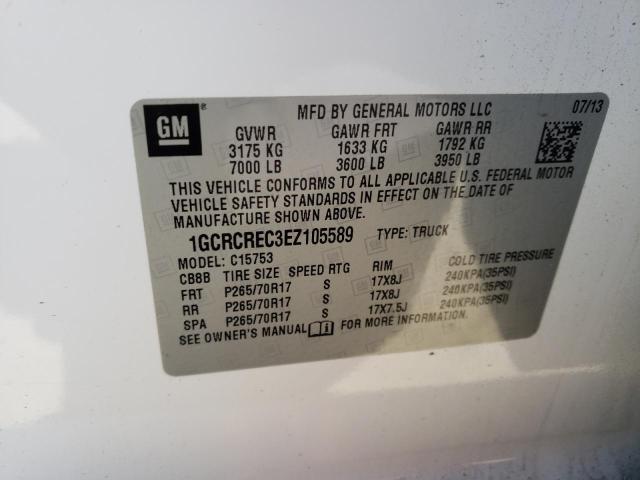 Photo 10 from auction – 2014 CHEVROLET SILVERADO with VIN 1GCRCREC3EZ105589