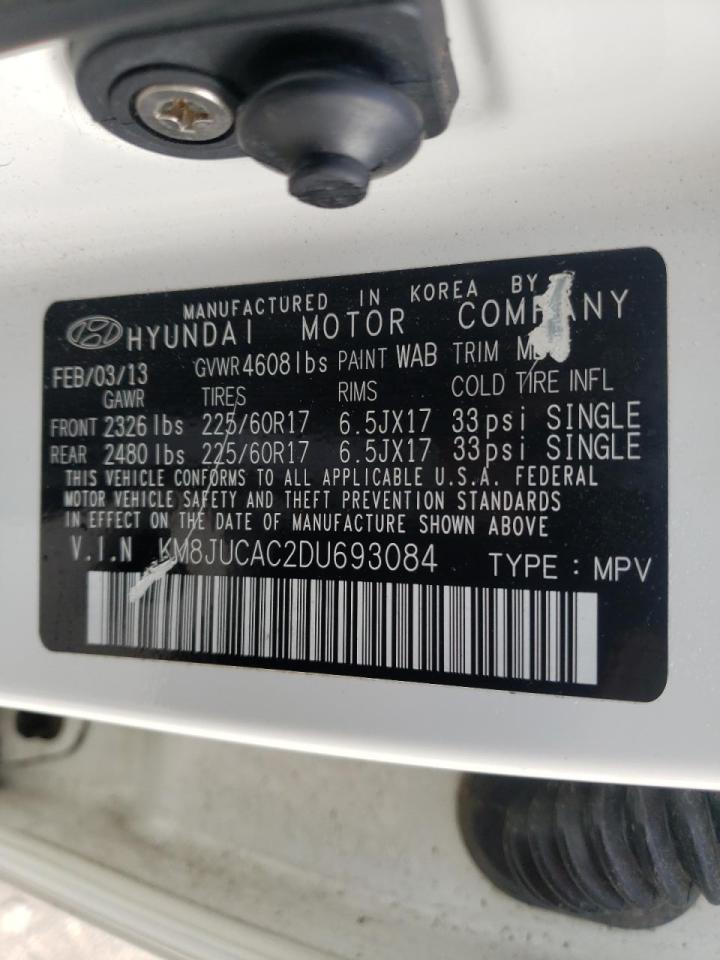 Photo 10 from auction – 2013 HYUNDAI TUCSON GLS with VIN KM8JUCAC2DU693084