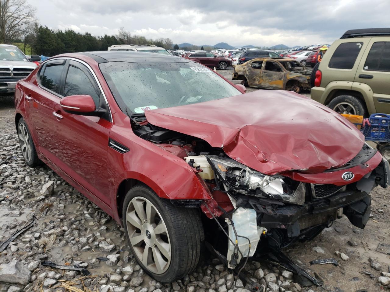 KIA OPTIMA SX 2011 with VIN KNAGR4A63B5124944 - Photo from auction