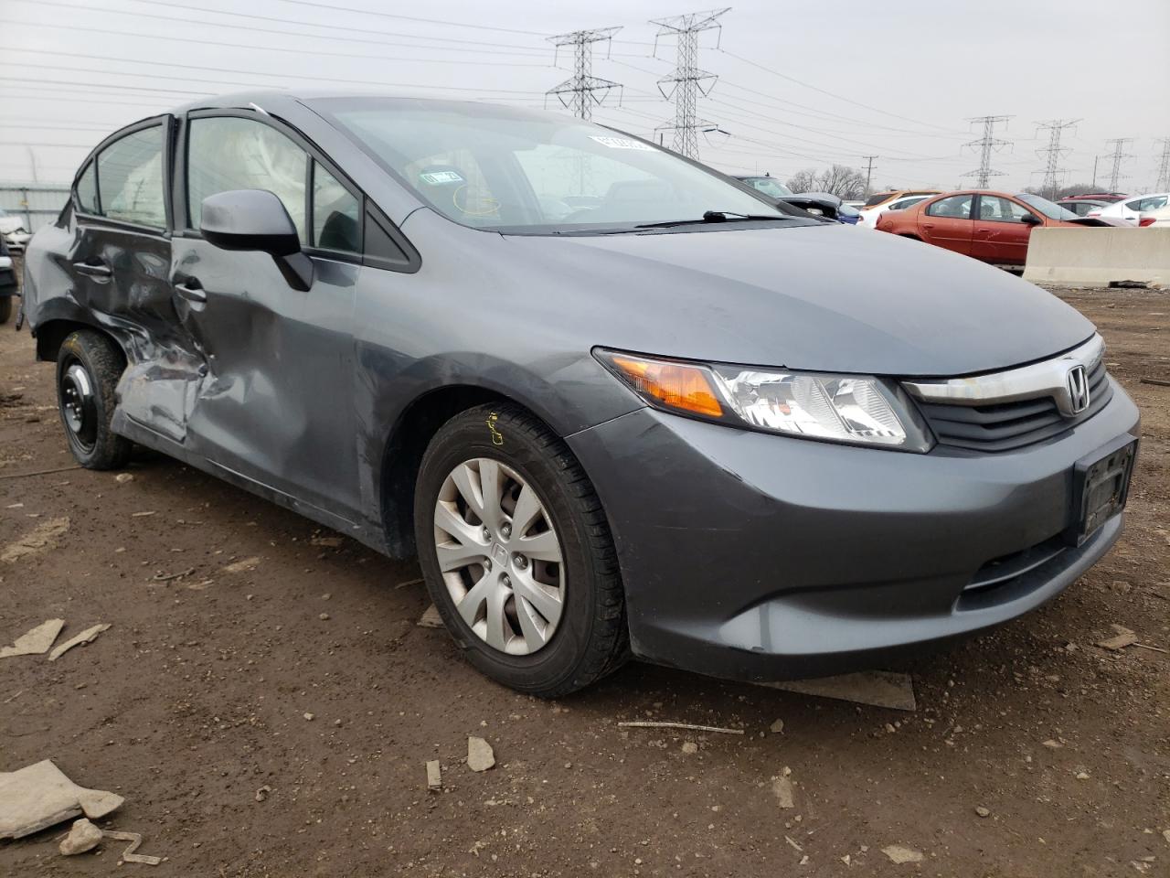 HONDA CIVIC LX 2012 with VIN 19XFB2F53CE078030 - Photo from auction
