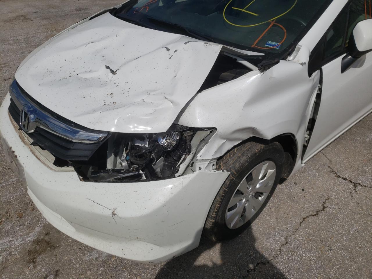 Photo 9 from auction – 2012 HONDA CIVIC LX with VIN 19XFB2F56CE369749