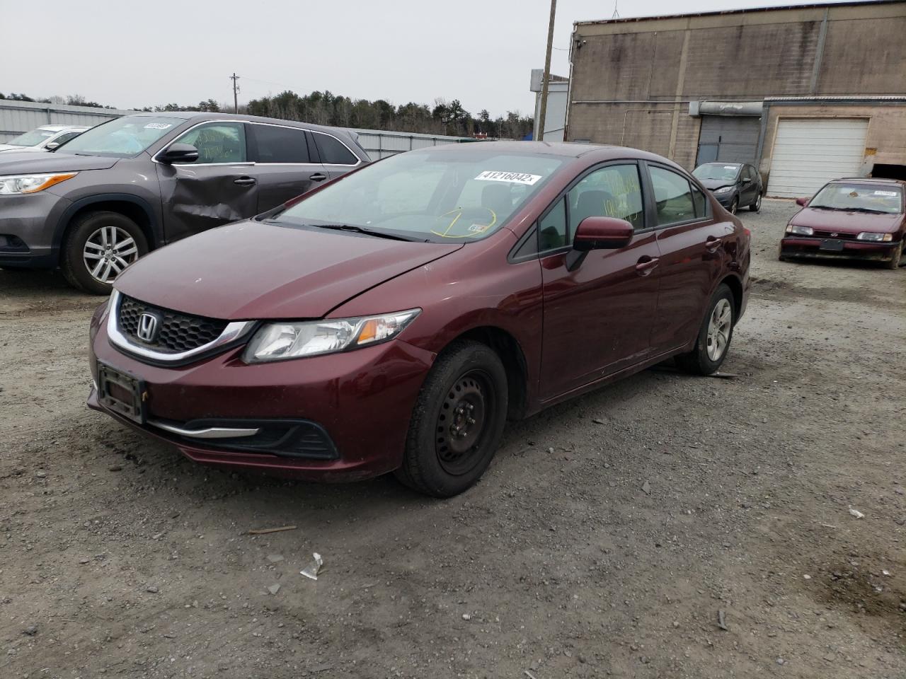 Photo 2 from auction – 2015 HONDA CIVIC LX with VIN 19XFB2F57FE004369
