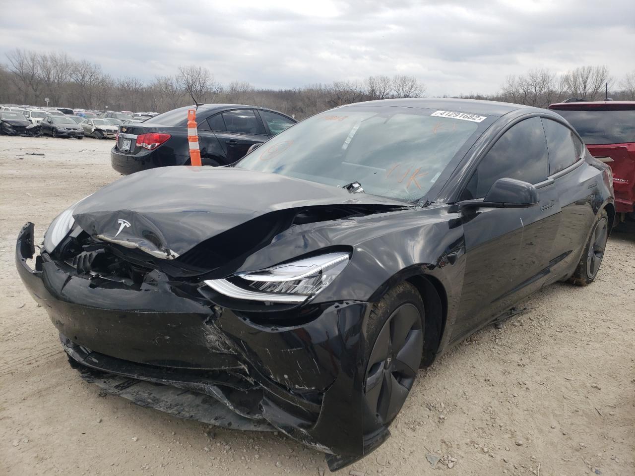 Photo 2 from auction – 2020 TESLA MODEL 3 with VIN 5YJ3E1EB6LF744268