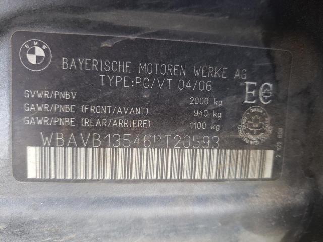 Photo 10 from auction – 2006 BMW 325 I with VIN WBAVB13546PT20593