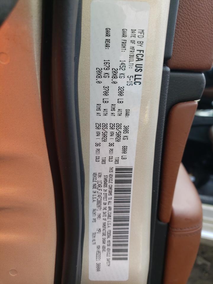 Photo 10 from auction – 2015 JEEP GRAND CHER with VIN 1C4RJFJT4FC882071