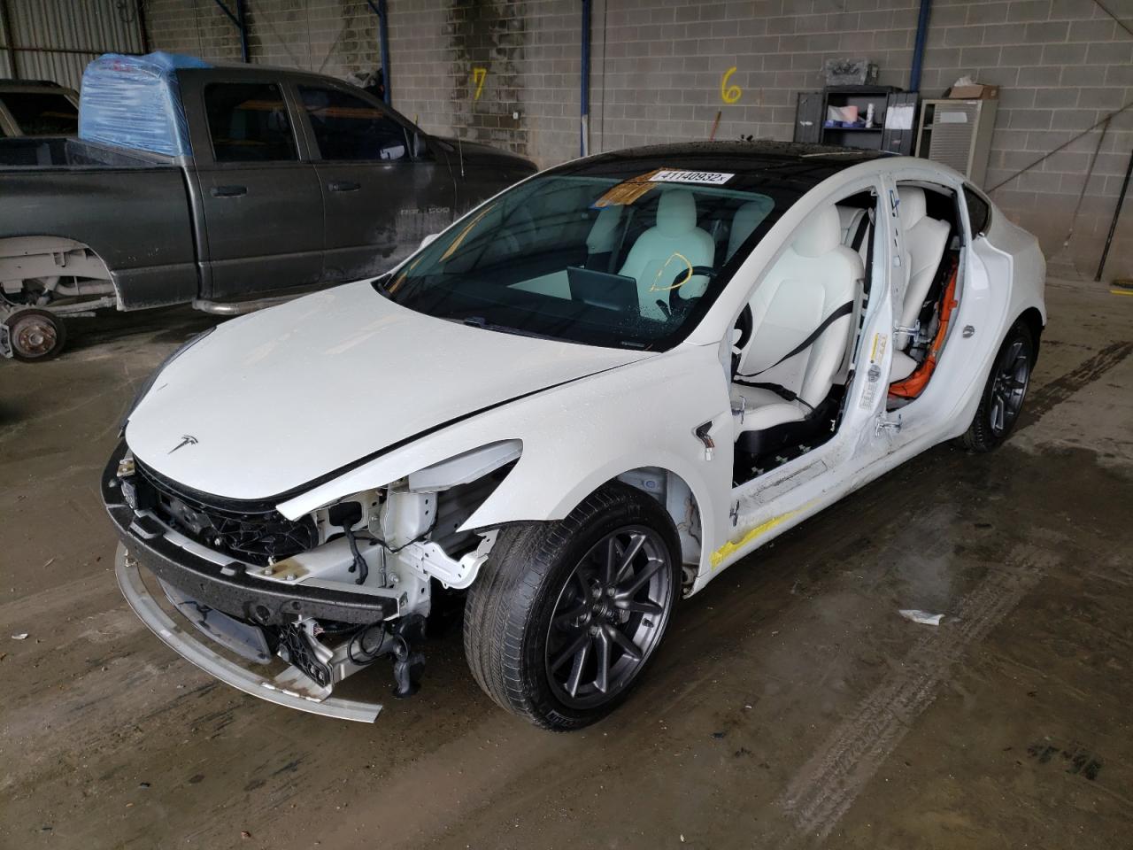 Photo 2 from auction – 2020 TESLA MODEL 3 with VIN 5YJ3E1EBXLF607043