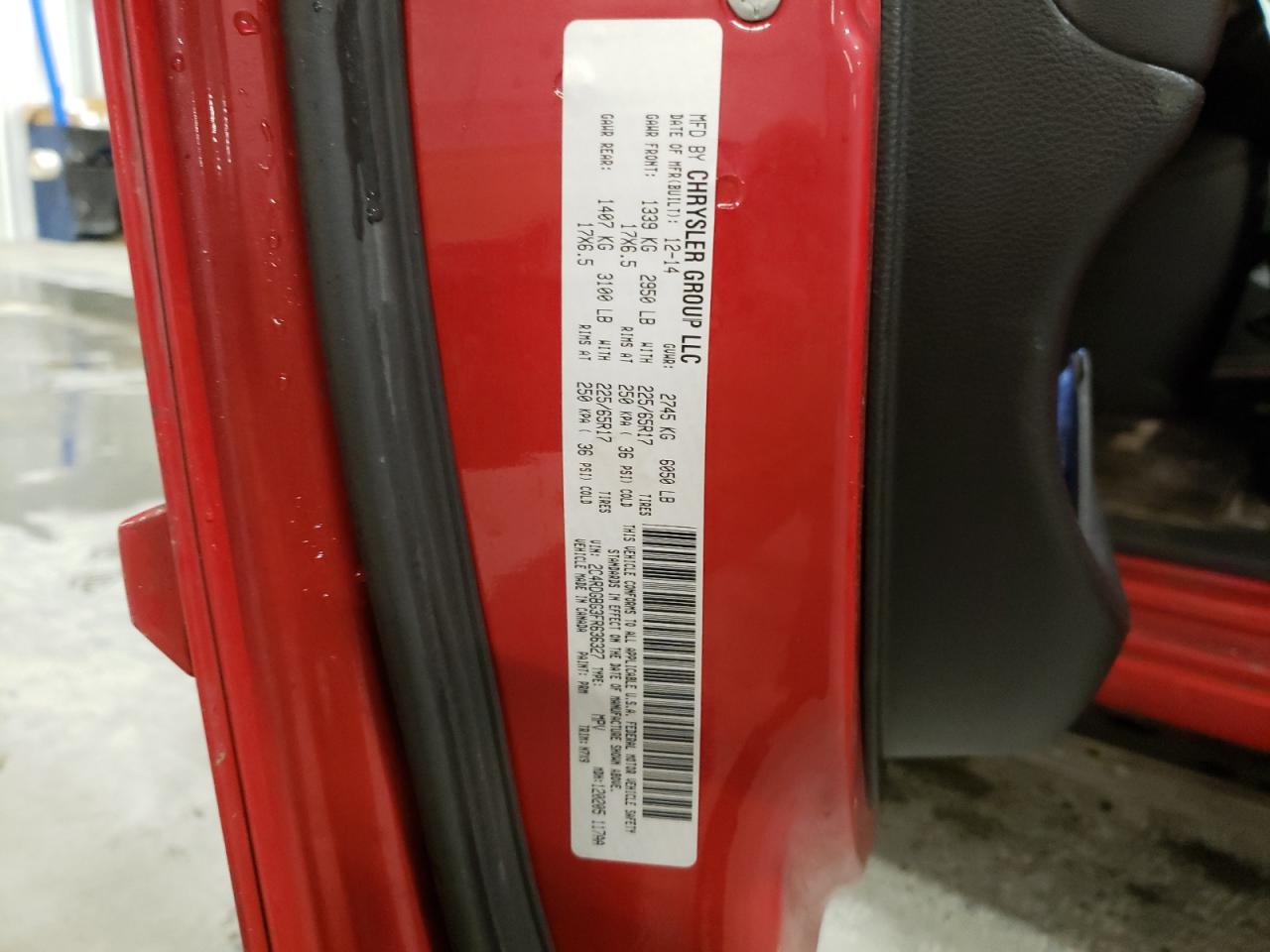 Photo 10 from auction – 2015 DODGE GRAND CARA with VIN 2C4RDGBG3FR636327