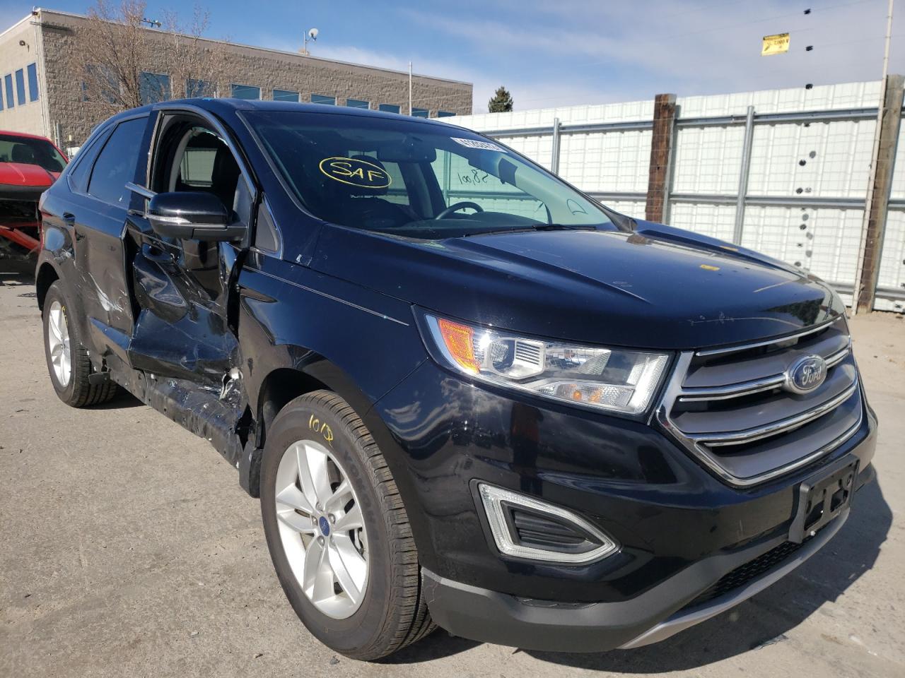 FORD EDGE SEL 2016 with VIN 2FMPK4J98GBB72925 - Photo from auction