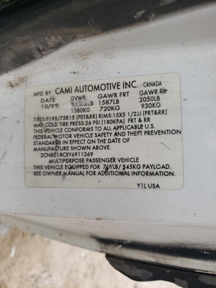 Photo 10 from auction – 2000 CHEVROLET TRACKER with VIN 2CNBE18CXY6911269