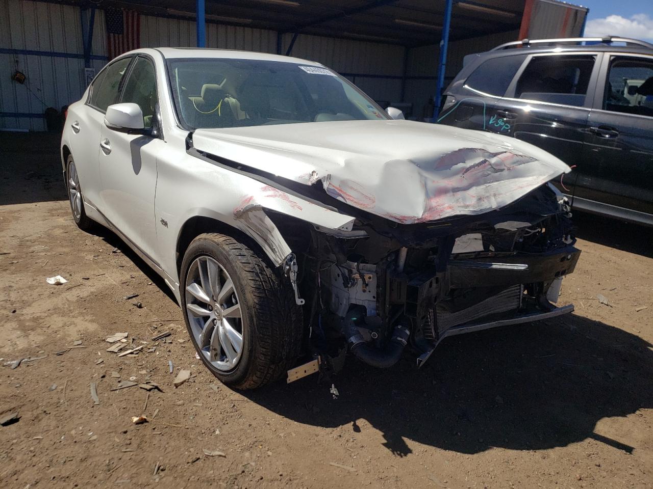 INFINITI Q50 BASE 2017 with VIN JN1CV7AR9HM682534 - Photo from auction