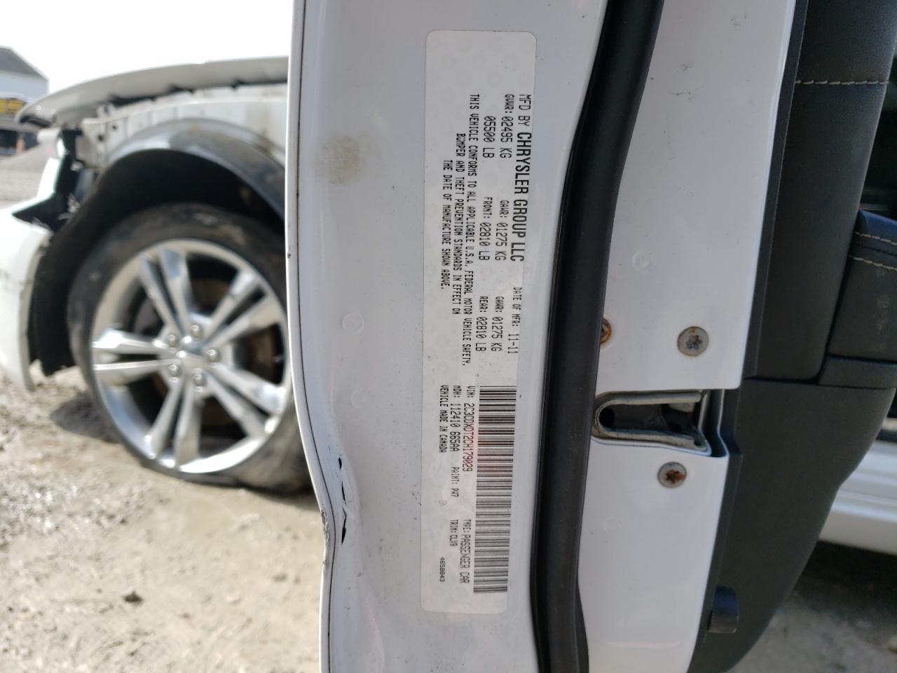 Photo 10 from auction – 2012 DODGE CHARGER R/ with VIN 2C3CDXDT2CH179029