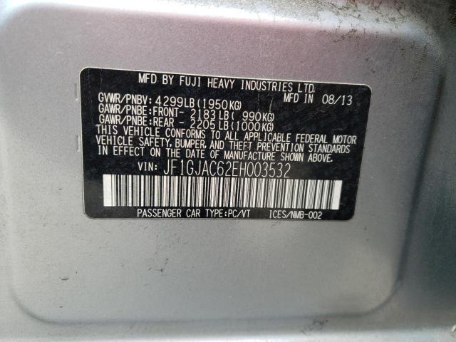 Photo 10 from auction – 2014 SUBARU IMPREZA PR with VIN JF1GJAC62EH003532