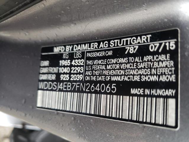 Photo 10 from auction – 2015 MERCEDES-BENZ CLA 250 with VIN WDDSJ4EB7FN264065
