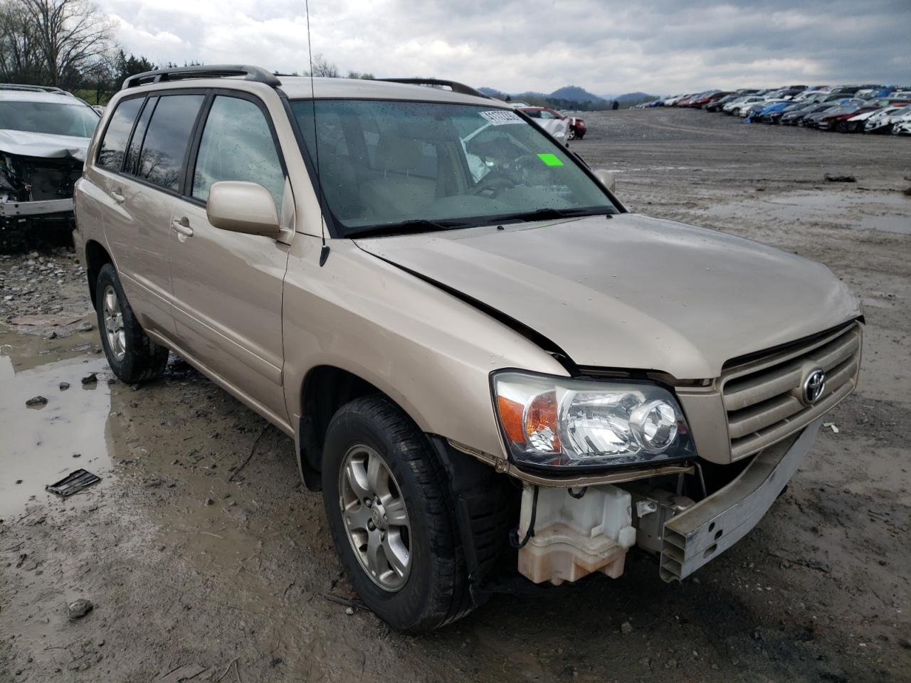 TOYOTA HIGHLANDER 2004 with VIN JTEGP21A940009584 - Photo from auction