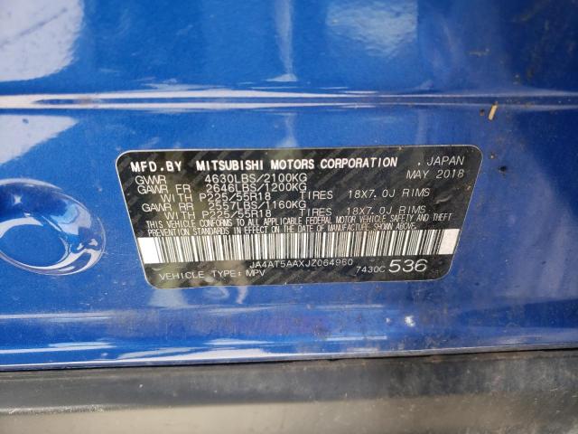 Photo 10 from auction – 2018 MITSUBISHI ECLIPSE CR with VIN JA4AT5AAXJZ064960