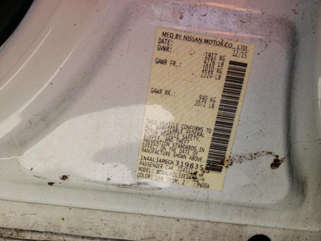 Photo 10 from auction – 2016 NISSAN ALTIMA 2.5 with VIN 1N4AL3AP6GN319835