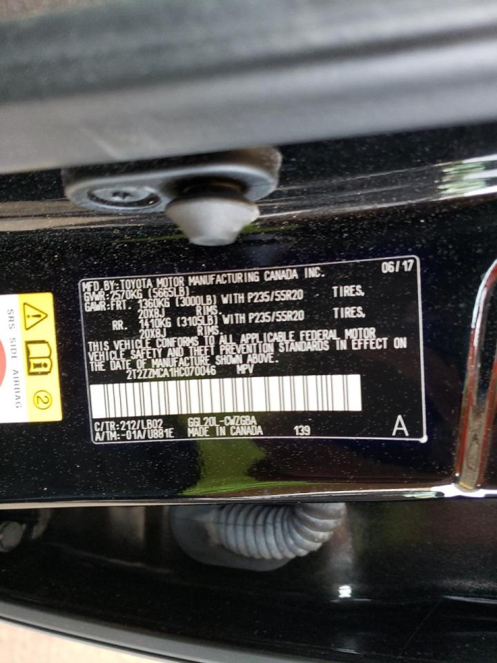 Photo 10 from auction – 2017 LEXUS RX 350 BAS with VIN 2T2ZZMCA1HC070046