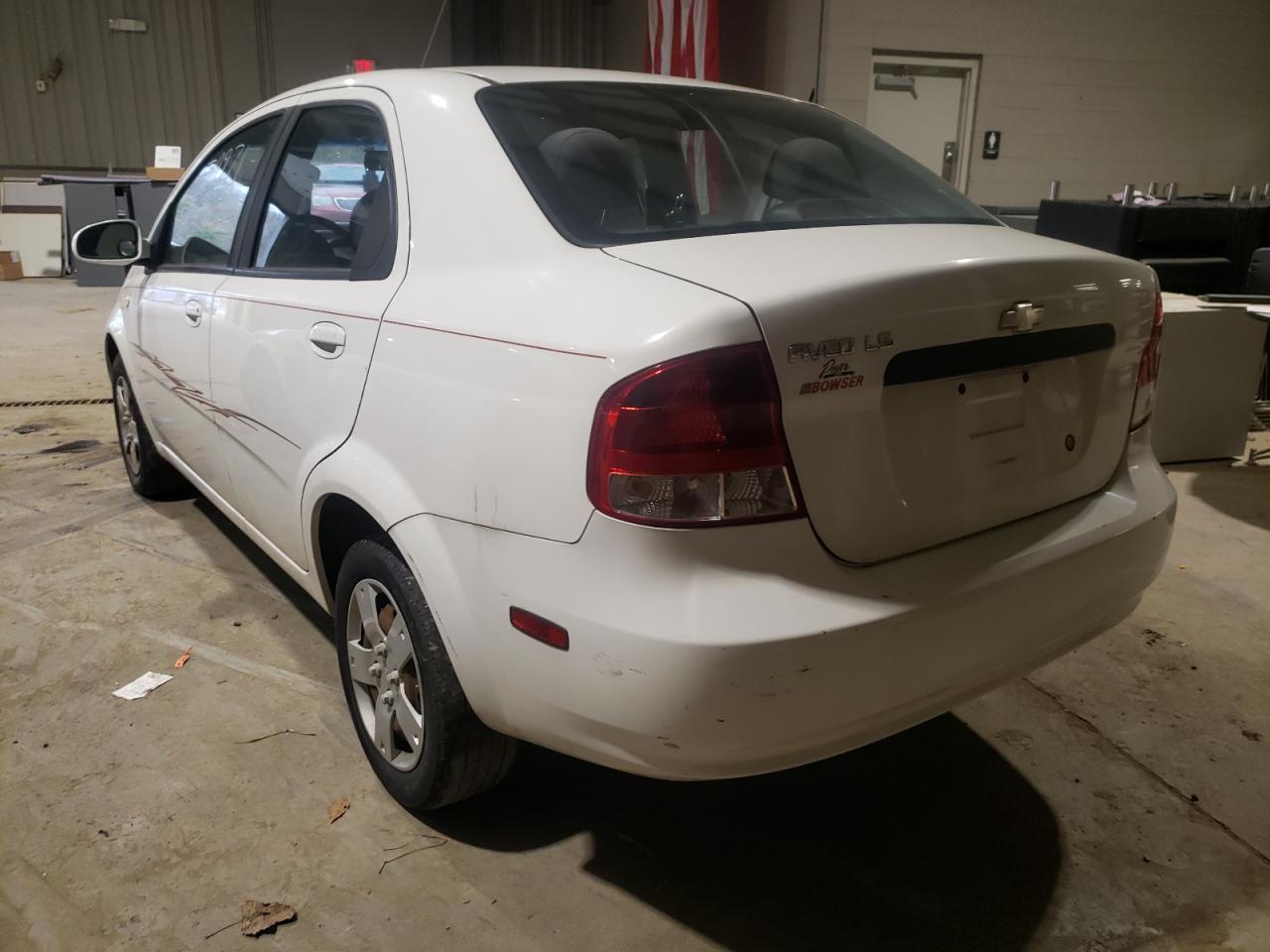 Photo 3 from auction – 2006 CHEVROLET AVEO BASE with VIN KL1TD56696B667003