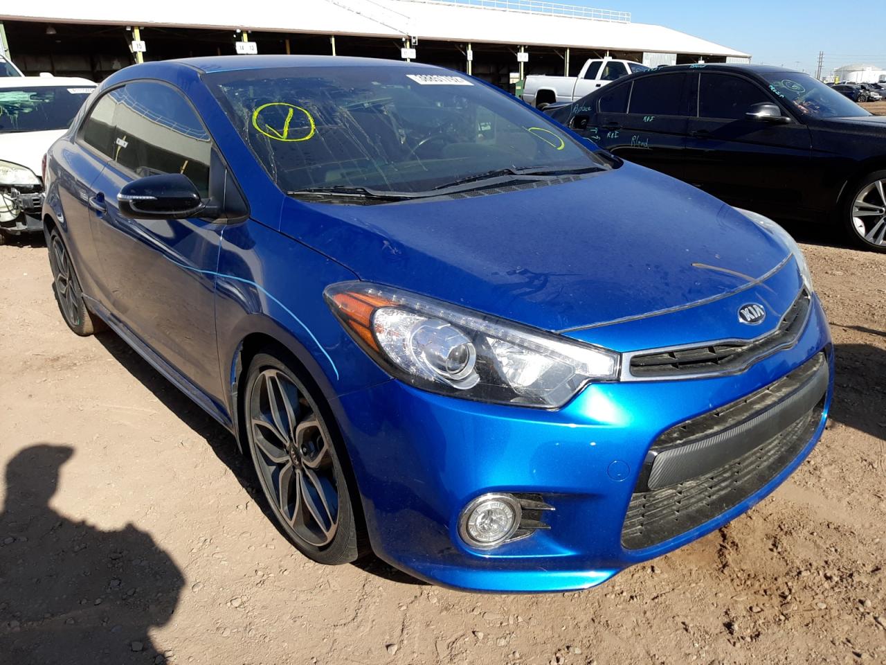 KIA FORTE SX 2015 with VIN KNAFZ6A34F5368900 - Photo from auction