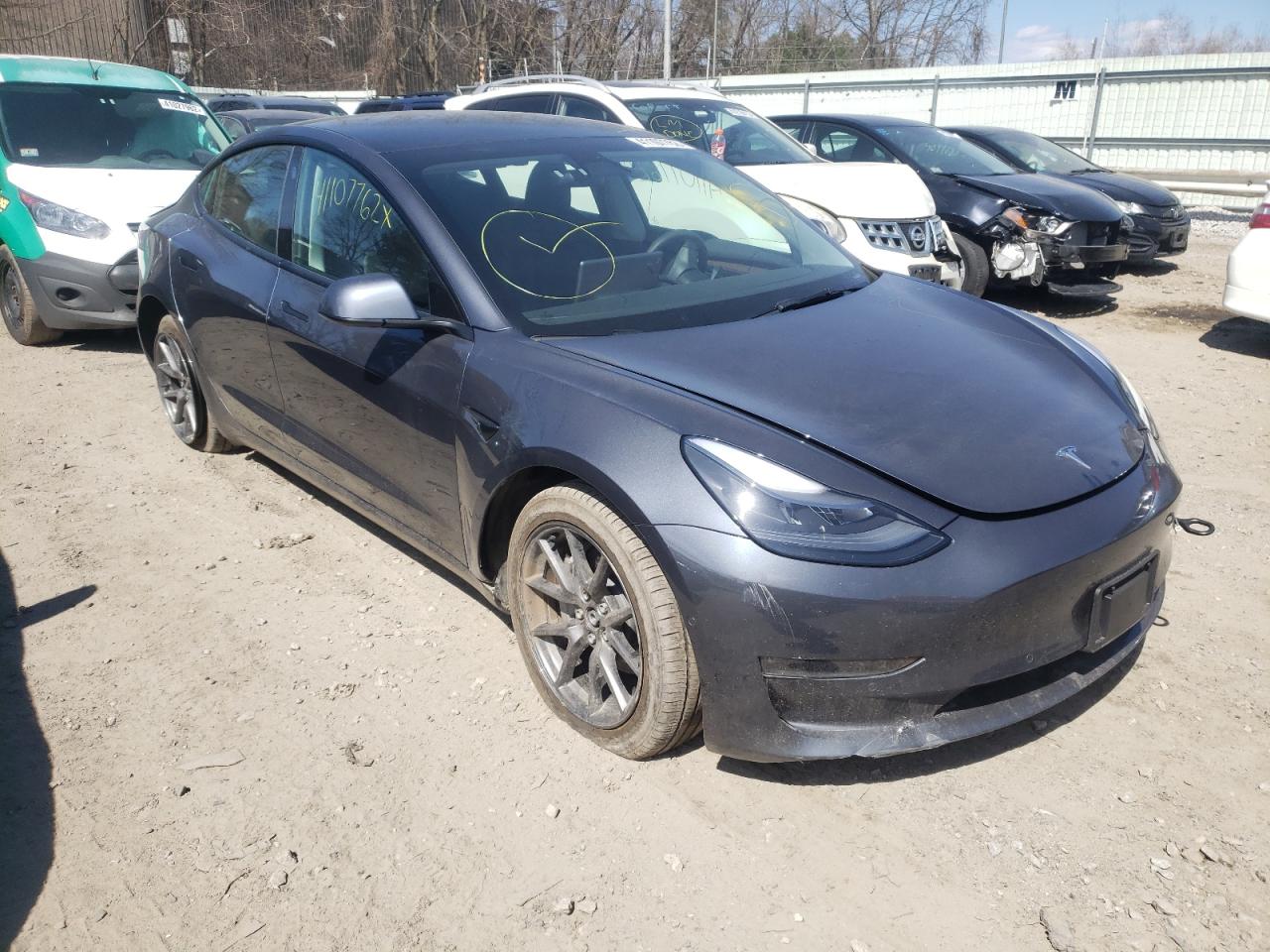 TESLA MODEL 3 2022 with VIN 5YJ3E1EBXNF117589 - Photo from auction