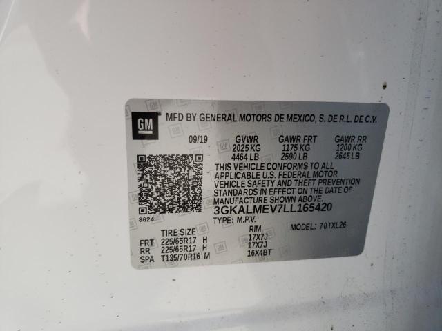 Photo 10 from auction – 2020 GMC TERRAIN SL with VIN 3GKALMEV7LL165420