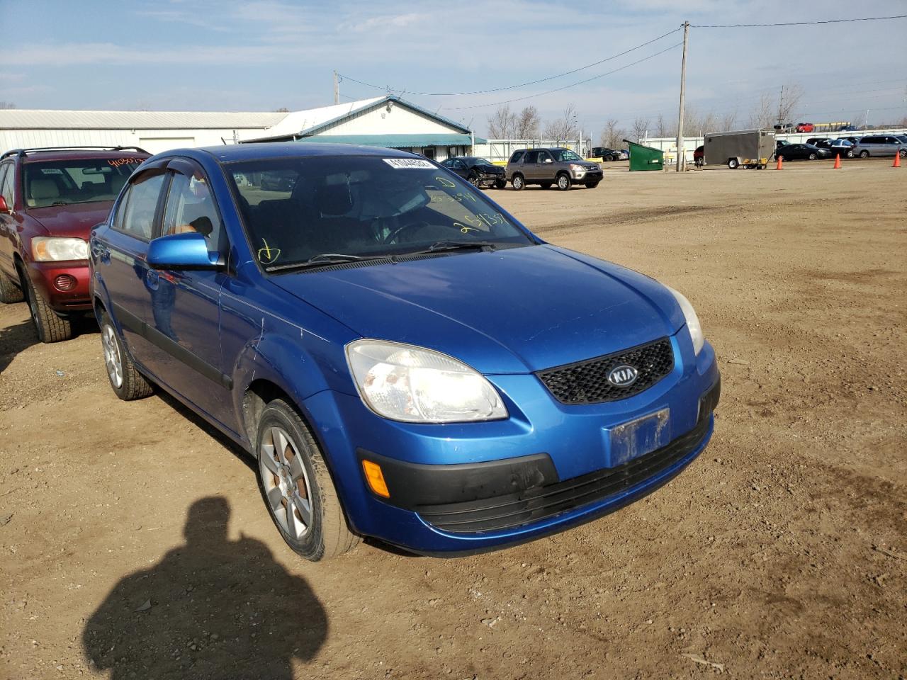 KIA RIO BASE 2007 with VIN KNADE123976254357 - Photo from auction