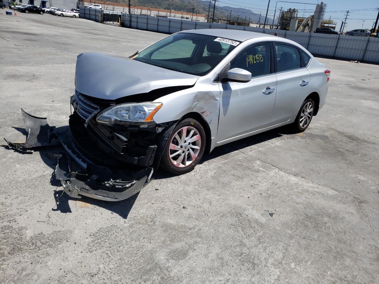 Photo 2 from auction – 2014 NISSAN SENTRA S with VIN 3N1AB7AP0EY323709