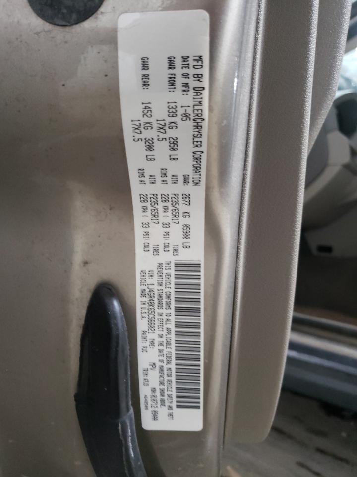 Photo 10 from auction – 2005 JEEP GRAND CHER with VIN 1J4GR48K65C566021