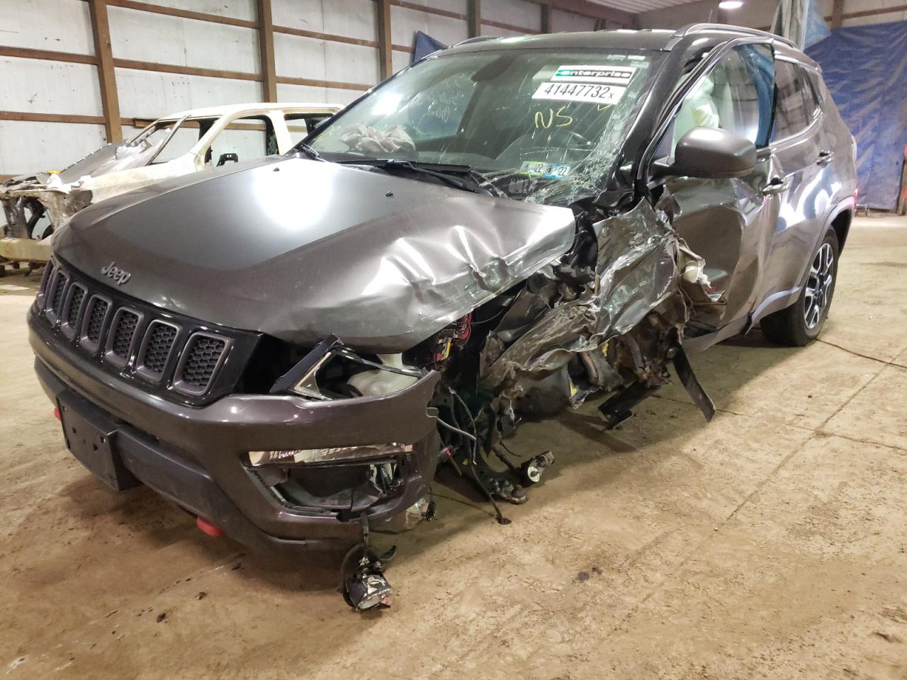 Photo 2 from auction – 2020 JEEP COMPASS TR with VIN 3C4NJDDB7LT123632