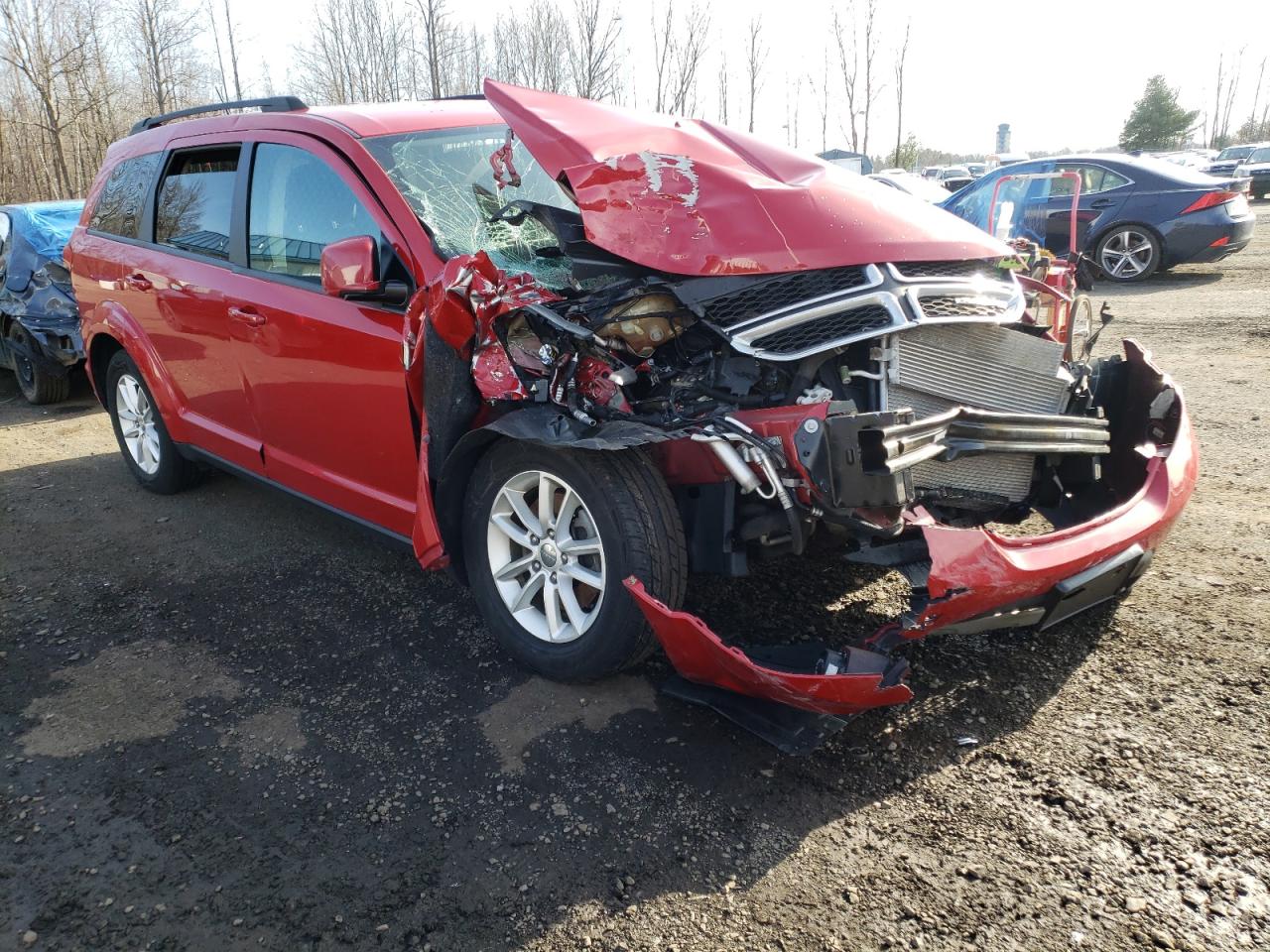 DODGE JOURNEY SX 2017 with VIN 3C4PDCBG0HT518266 - Photo from auction