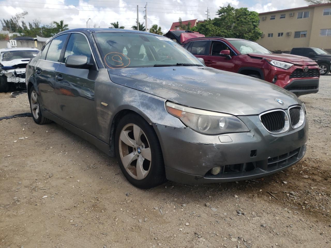 BMW 530 I 2006 with VIN WBANE73546CM42243 - Photo from auction