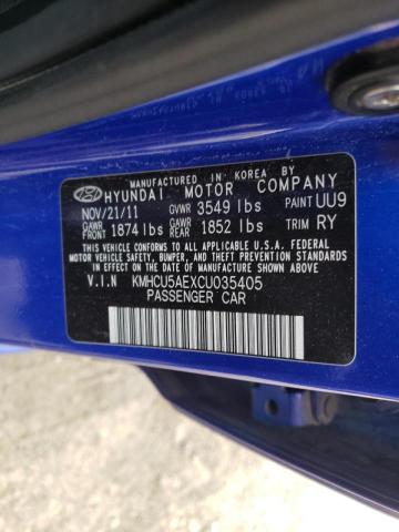 Photo 10 from auction – 2012 HYUNDAI ACCENT GLS with VIN KMHCU5AEXCU035405