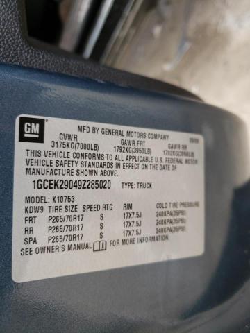 Photo 10 from auction – 2009 CHEVROLET SILVERADO with VIN 1GCEK29049Z285020