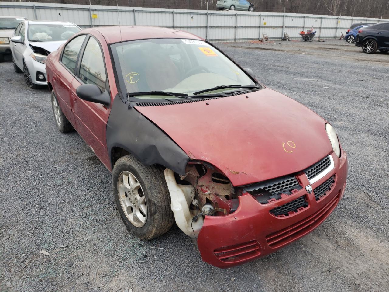 DODGE NEON SXT 2005 with VIN 1B3ES56C45D137359 - Photo from auction