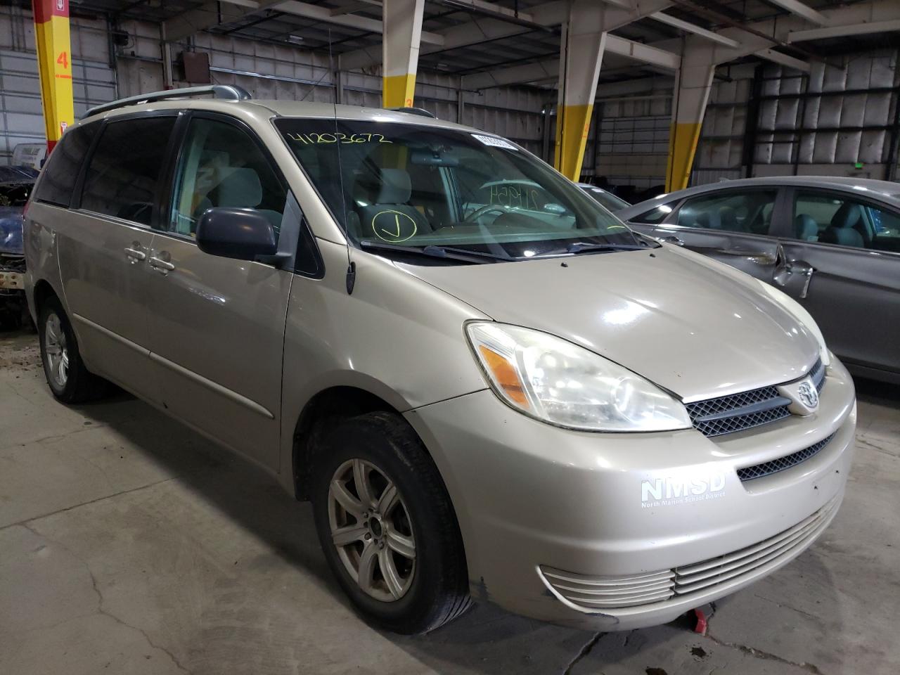 TOYOTA SIENNA CE 2004 with VIN 5TDZA23C54S198552 - Photo from auction