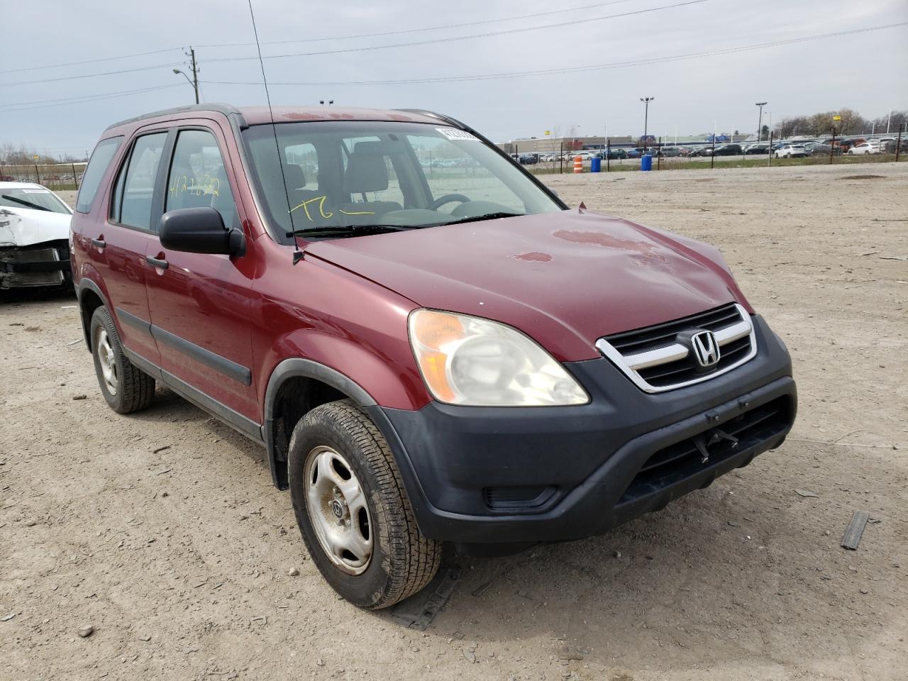HONDA CR-V LX 2004 with VIN JHLRD68404C014574 - Photo from auction