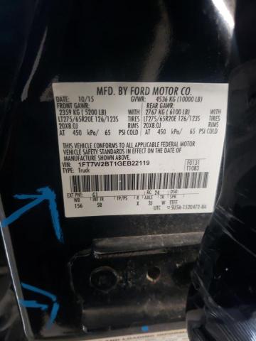 Photo 10 from auction – 2016 FORD F250 SUPER with VIN 1FT7W2BT1GEB22119