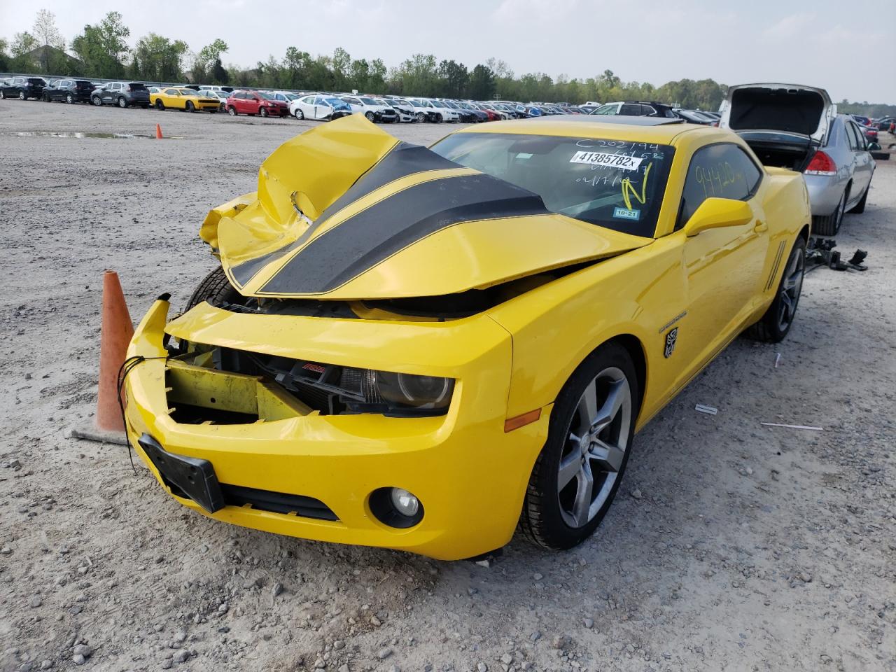 Photo 2 from auction – 2011 CHEVROLET CAMARO LT with VIN 2G1FC1ED7B9124397