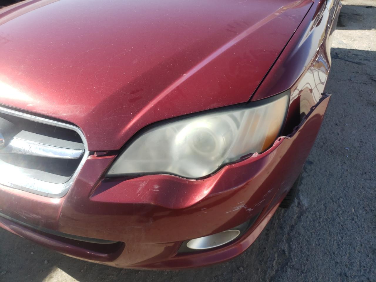 Photo 9 from auction – 2009 SUBARU LEGACY 2.5 with VIN 4S3BL616097212763