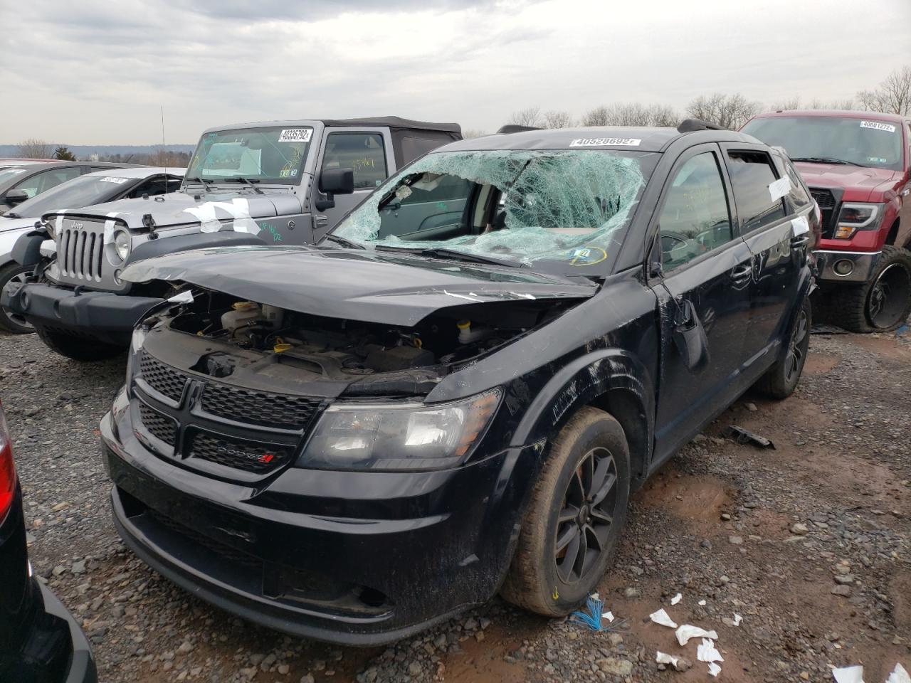 Photo 2 from auction – 2018 DODGE JOURNEY SE with VIN 3C4PDCAB4JT506617