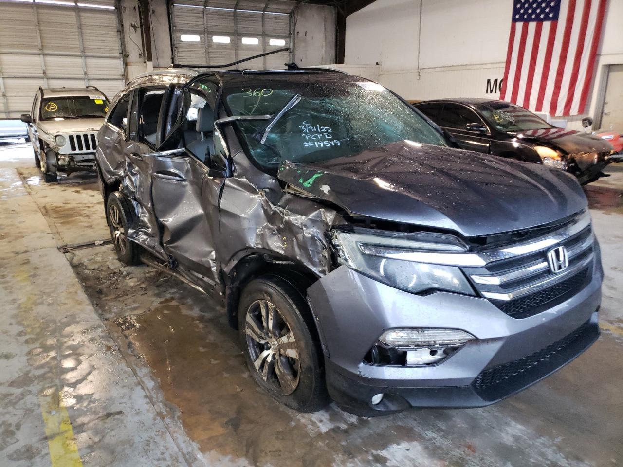 Photo 1 from auction – 2016 HONDA PILOT EXL with VIN 5FNYF5H52GB017389