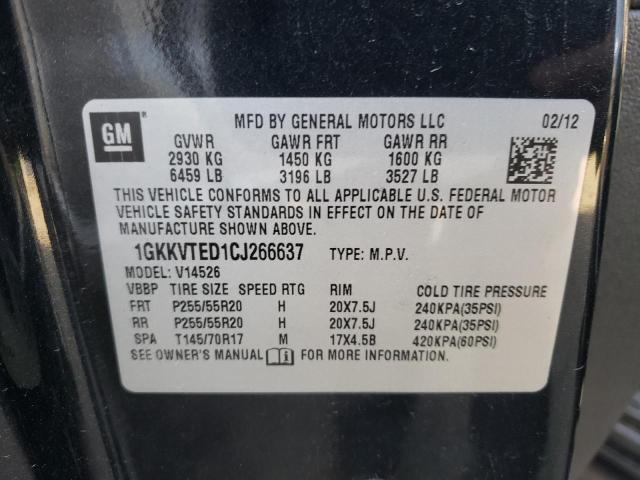 Photo 10 from auction – 2012 GMC ACADIA DEN with VIN 1GKKVTED1CJ266637