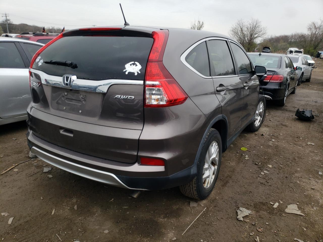 Photo 4 from auction – 2016 HONDA CR-V EX with VIN 2HKRM4H54GH640910